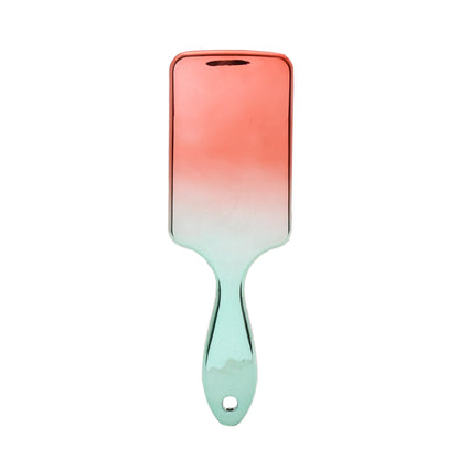 Rectangular Electroplated Hair Brush - Gradient Colour Mumuso