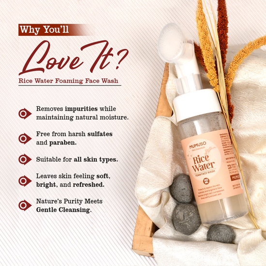 Brightening Rice Water Foam Face Wash - 150 ml