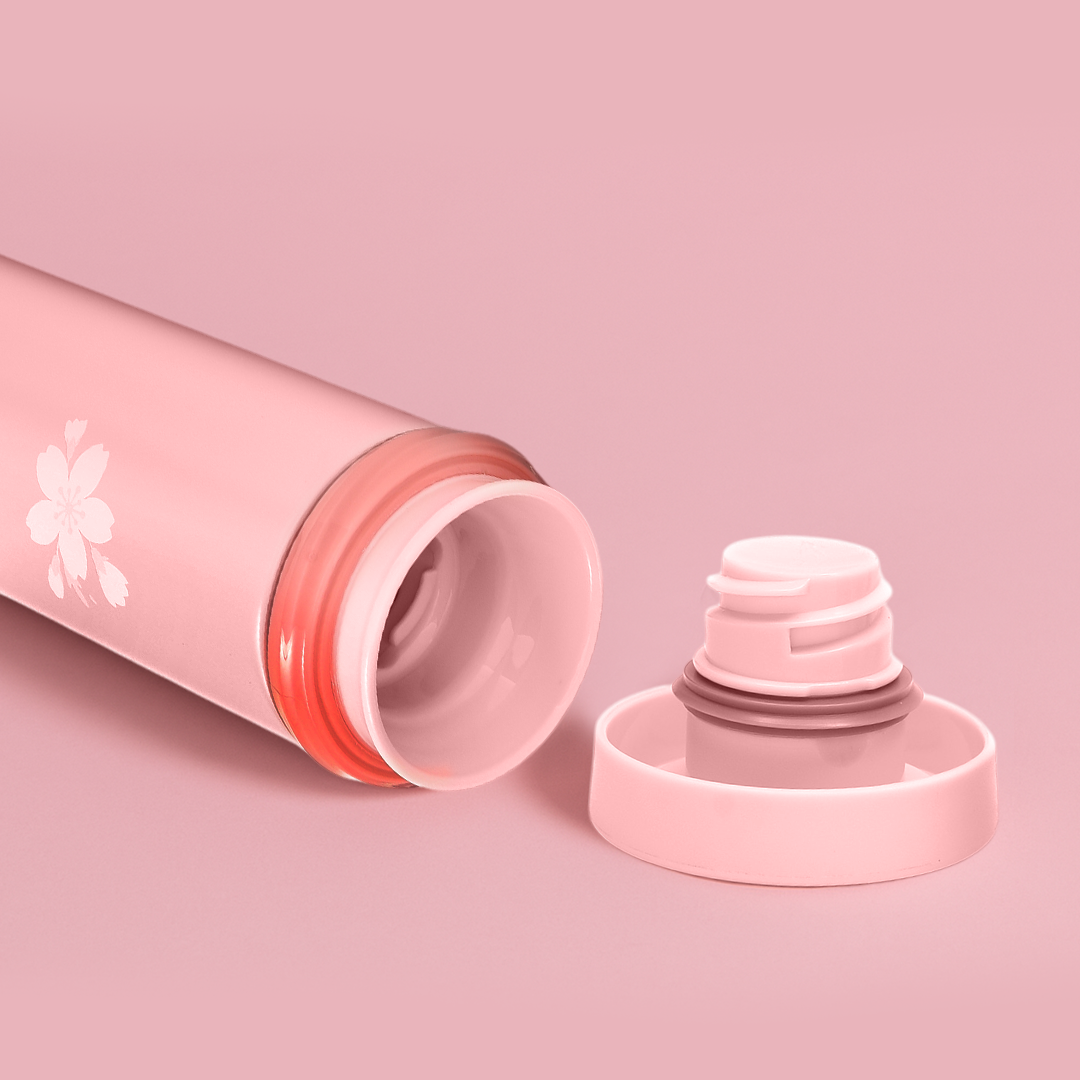 Cherry Blossom Insulated Water Bottle- Pink/500ml