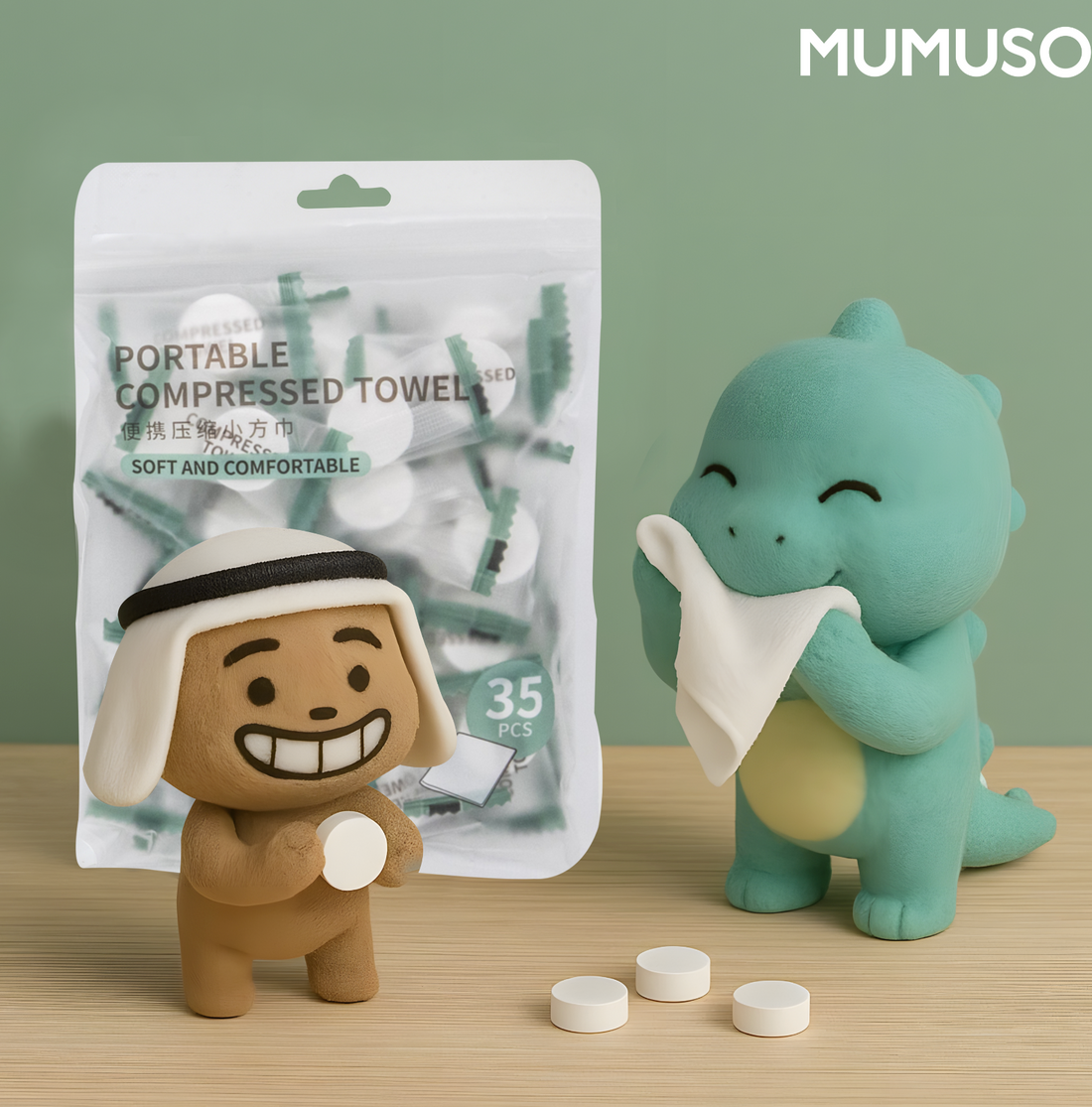 Compressed Towel Cleansing Tissue (35 pcs)