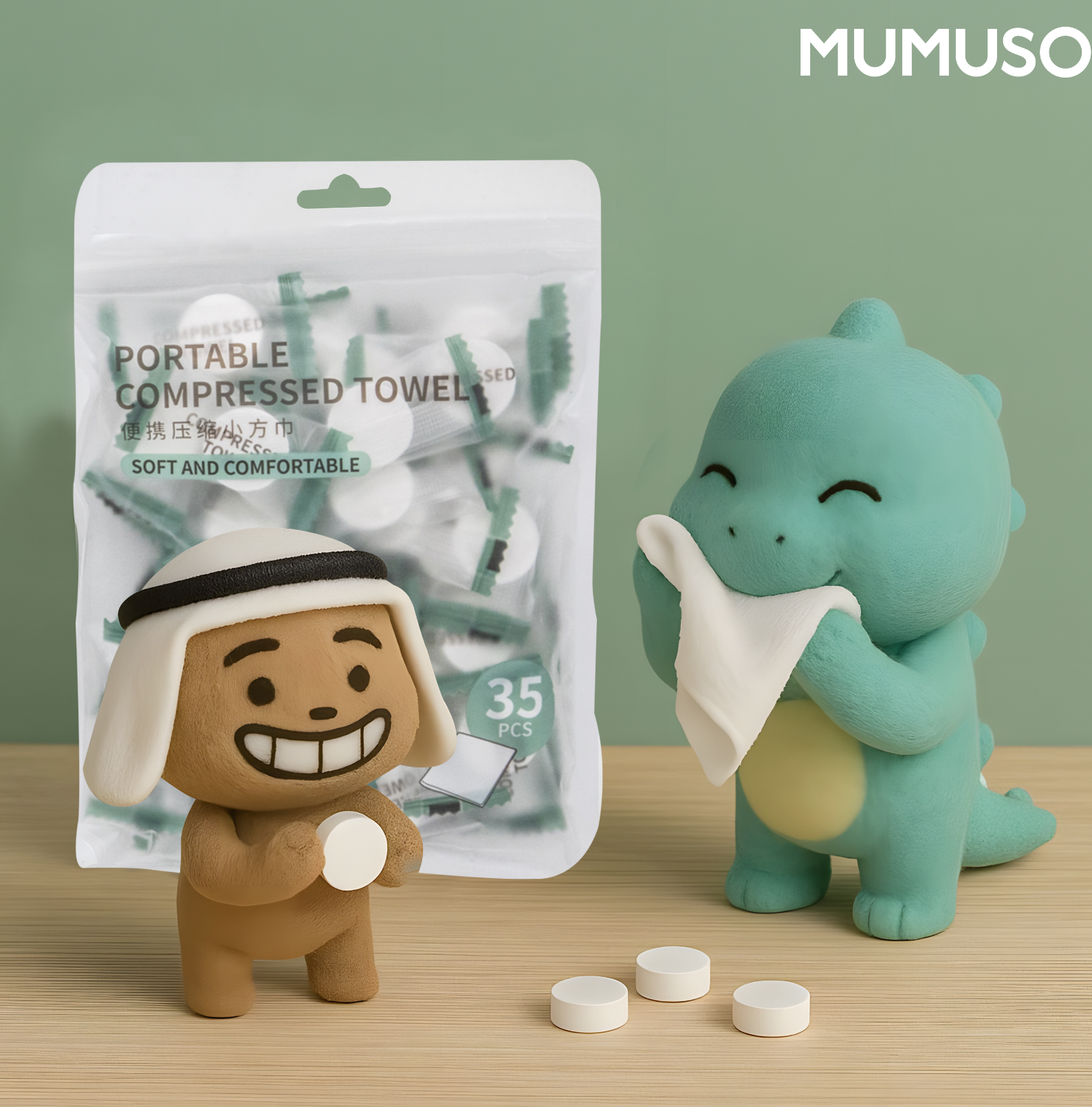 Compressed Towel Cleansing Tissue (35 pcs)