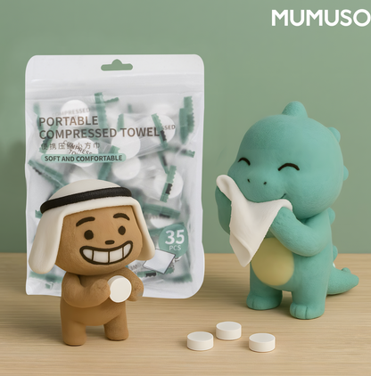 Compressed Towel Cleansing Tissue (35 pcs)