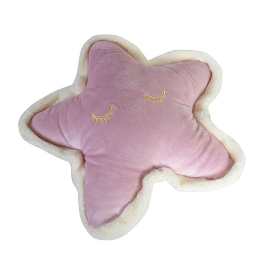 Sleepy Star Plush Pillow - Pink Mumuso