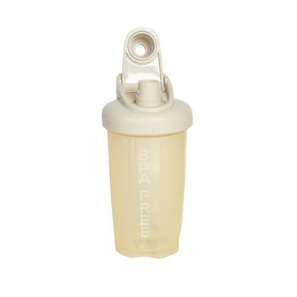 Sports Plastic Shaker Bottle - Beige Mumuso