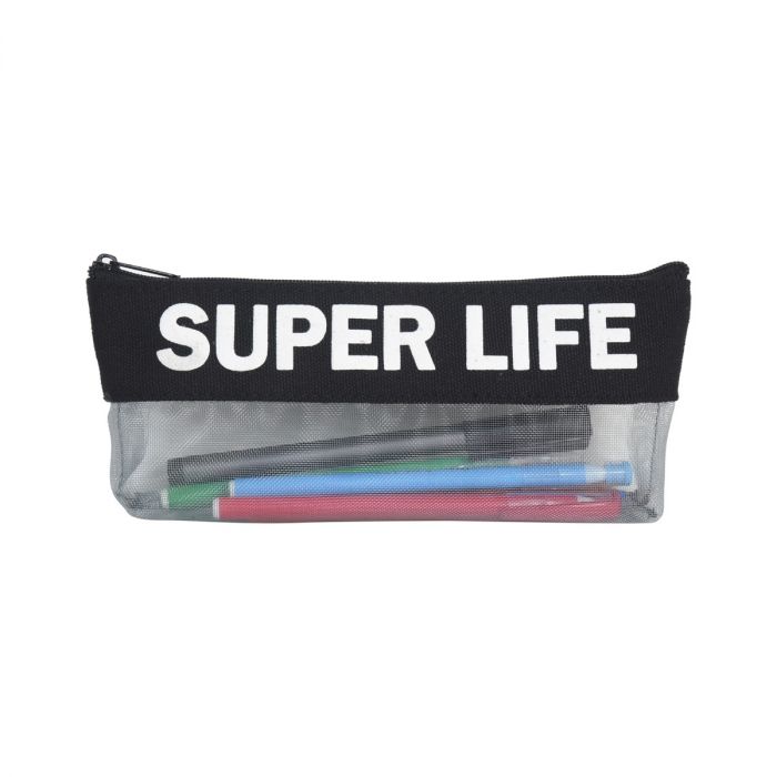 Super Life Pencil Case - Black Mumuso