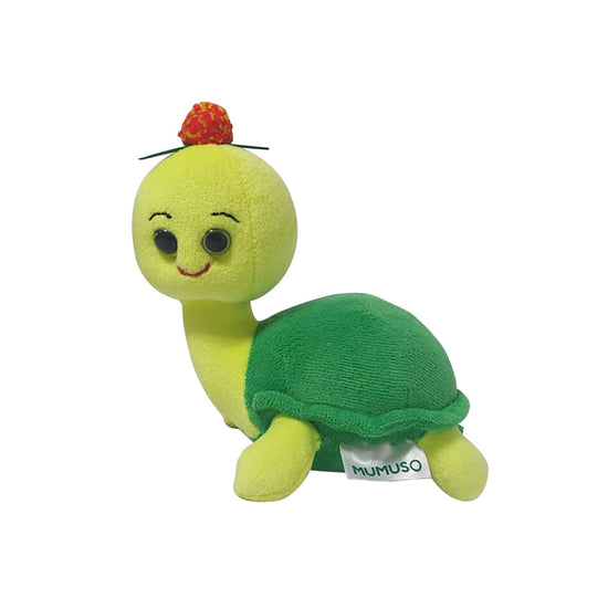 Teeny Weeny Dortoka Plushie - Green & Yellow Mumuso