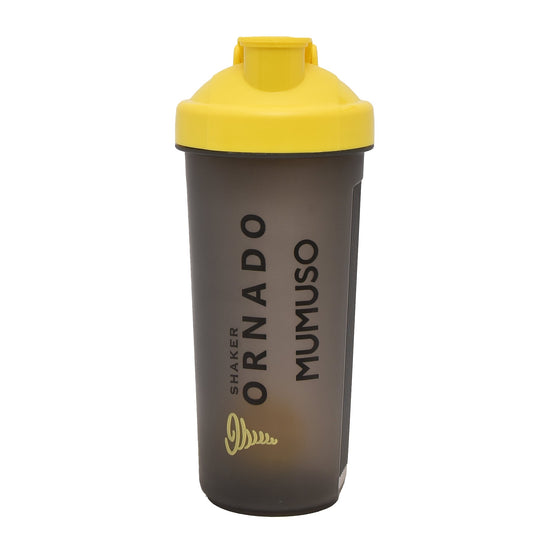 Tornado Shaker Bottle with Blender Ball- Yellow Mumuso