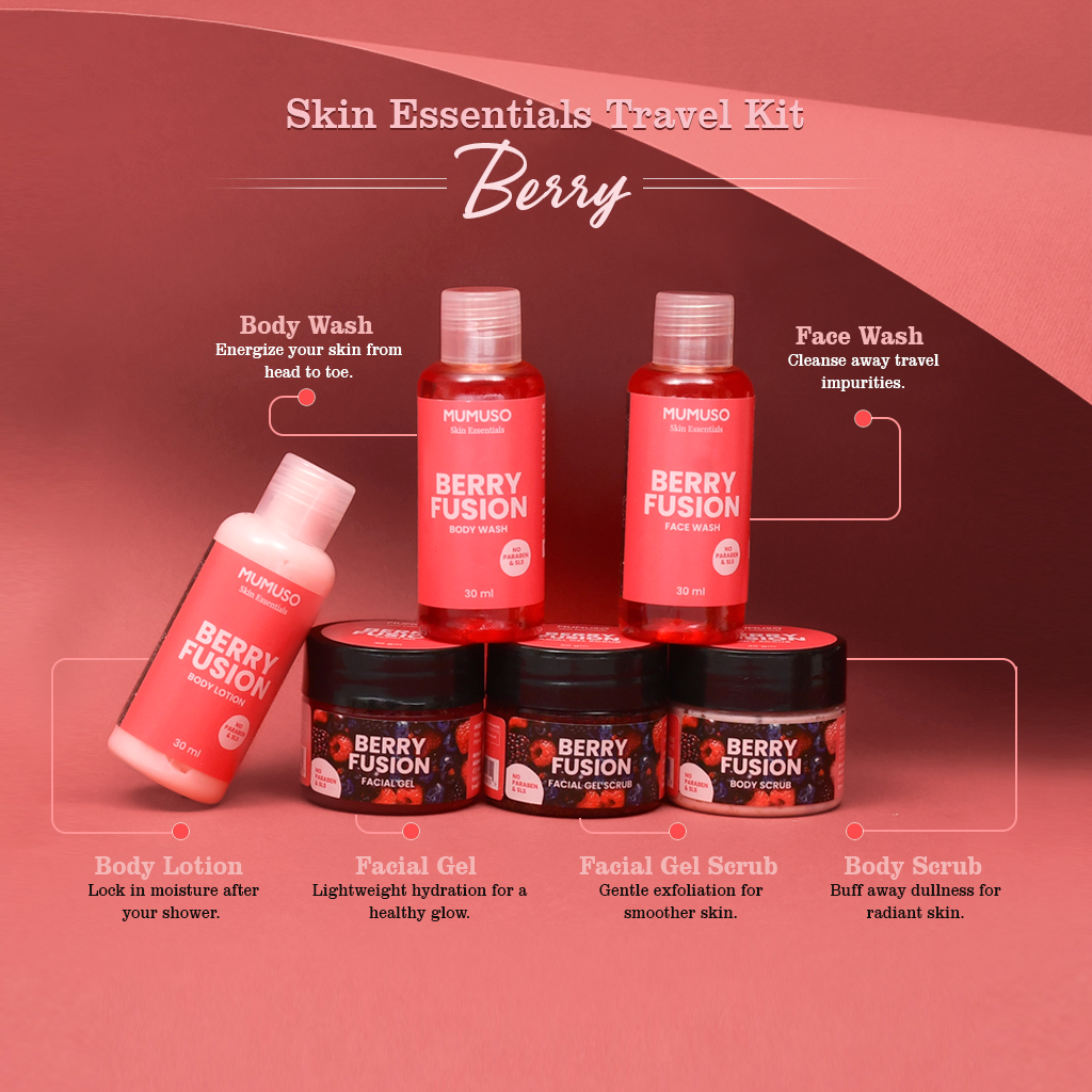 Wanderlust Travel Kit - Berry