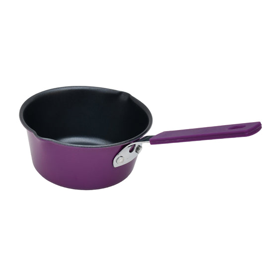 Trendy Saucepan with Silicon Handle - 12 cm/Purple Mumuso