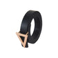 Triangle Buckle Belt for Women - Black /M Mumuso