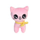 Unique Plush Kitty with Bow - Light Pink Mumuso