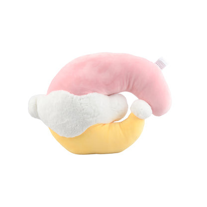 The Dreamer’s Crescent Pillow in Purple and Yellow