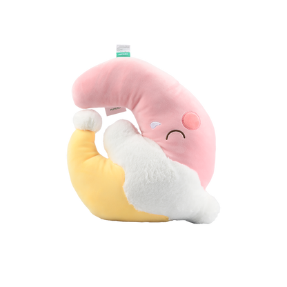 The Dreamer’s Crescent Pillow in Purple and Yellow