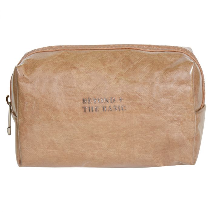 Water-proof Cosmetic Bag - Light Brown Mumuso