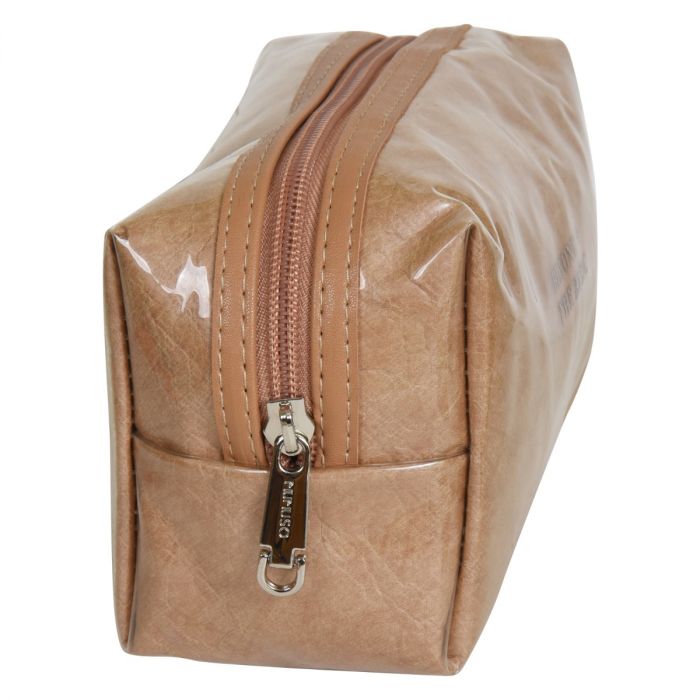 Water-proof Cosmetic Bag - Light Brown Mumuso