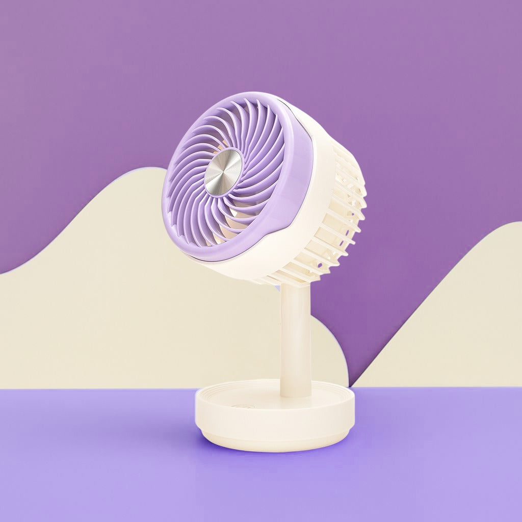 Colour Block Electronic Desk Fan