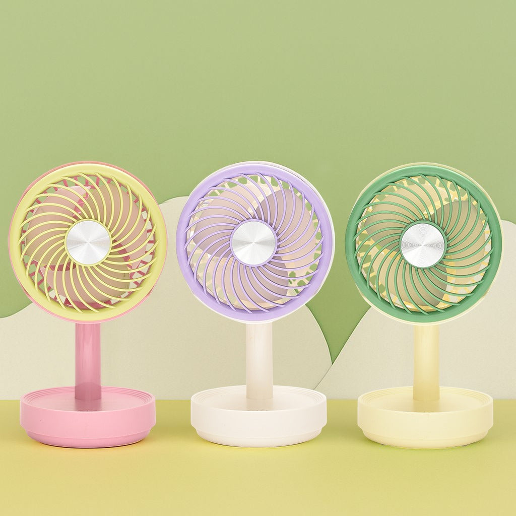 Colour Block Electronic Desk Fan