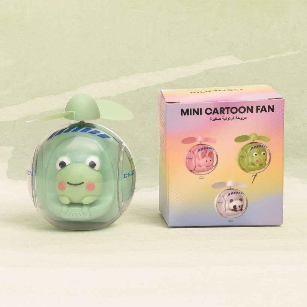 Mini Cartoon Fan- Green