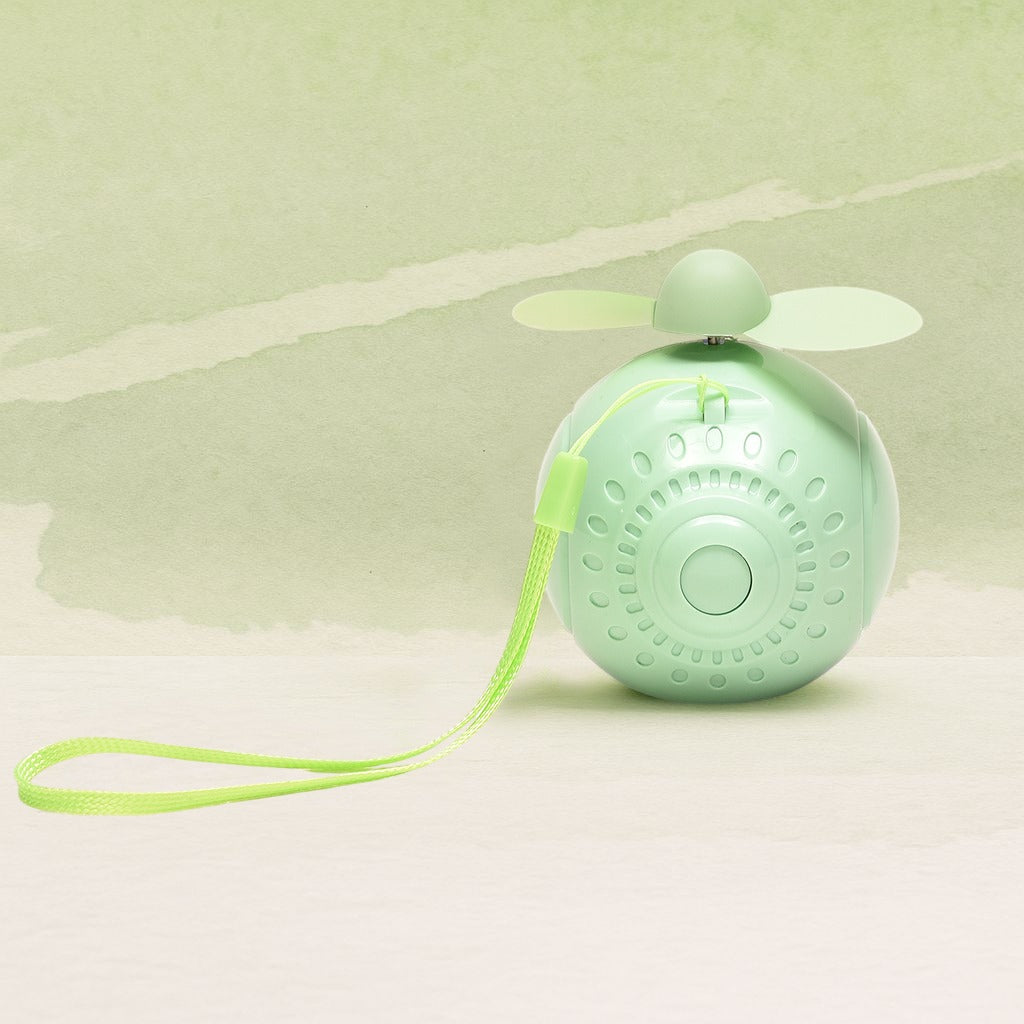 Mini Cartoon Fan- Green