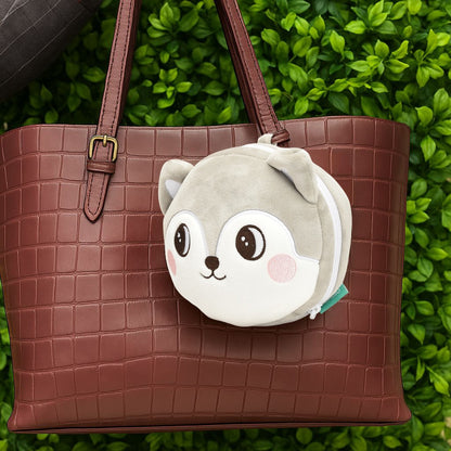 Dual Use  Cartoon Plush Neck Pillow- Eyemask Combo