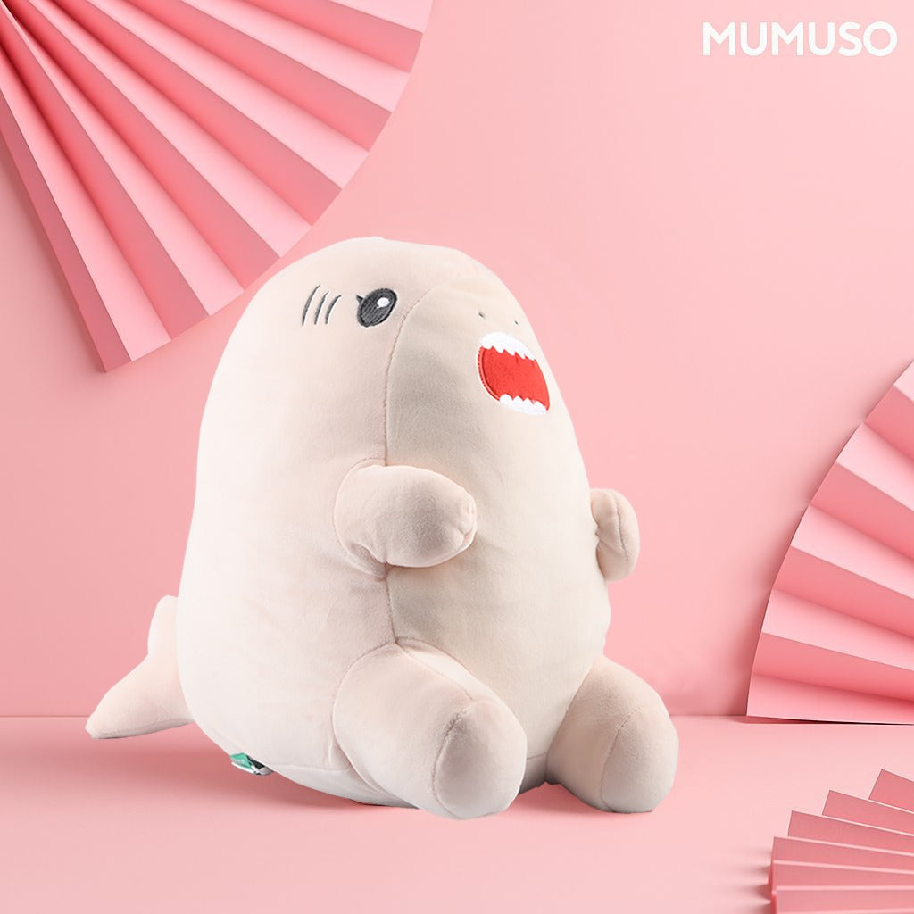 Adorable Fish-Shaped Plush Toy cum Throw Pillow - Globefish/Shark (Blue/Pink)