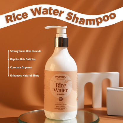 Nourishing Rice Water Shampoo for Hair Repair and Growth