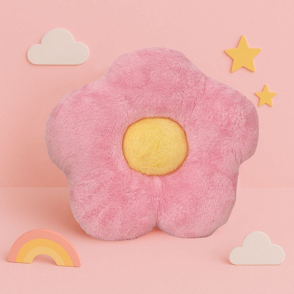 Ultra-Soft Throw Pillow - Sunflower/ Pink