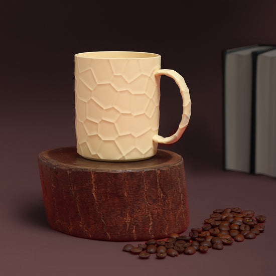 Mumuso Water Cube Mug- Cream beige/ 430ml