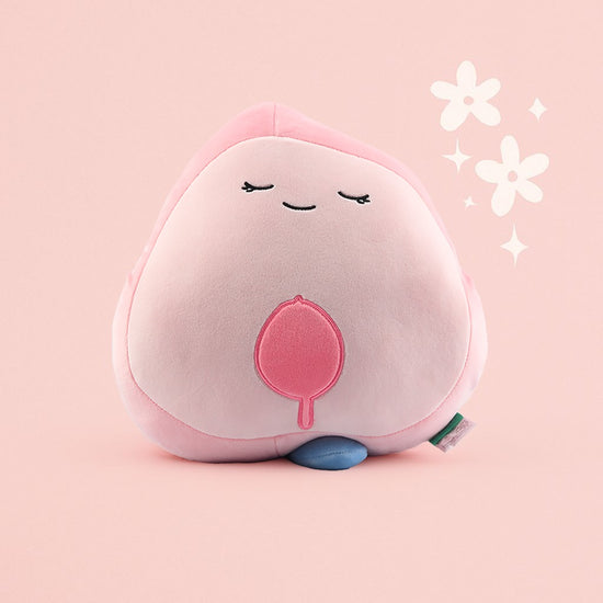 Blissful Peach-Shaped Plush Handwarmer Pillow - Pink