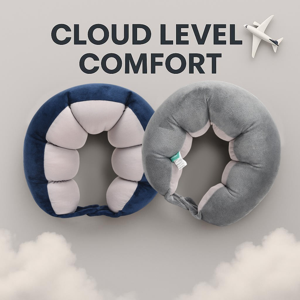 CATERPILLAR PARTICLES U-SHAPED NECK PILLOW