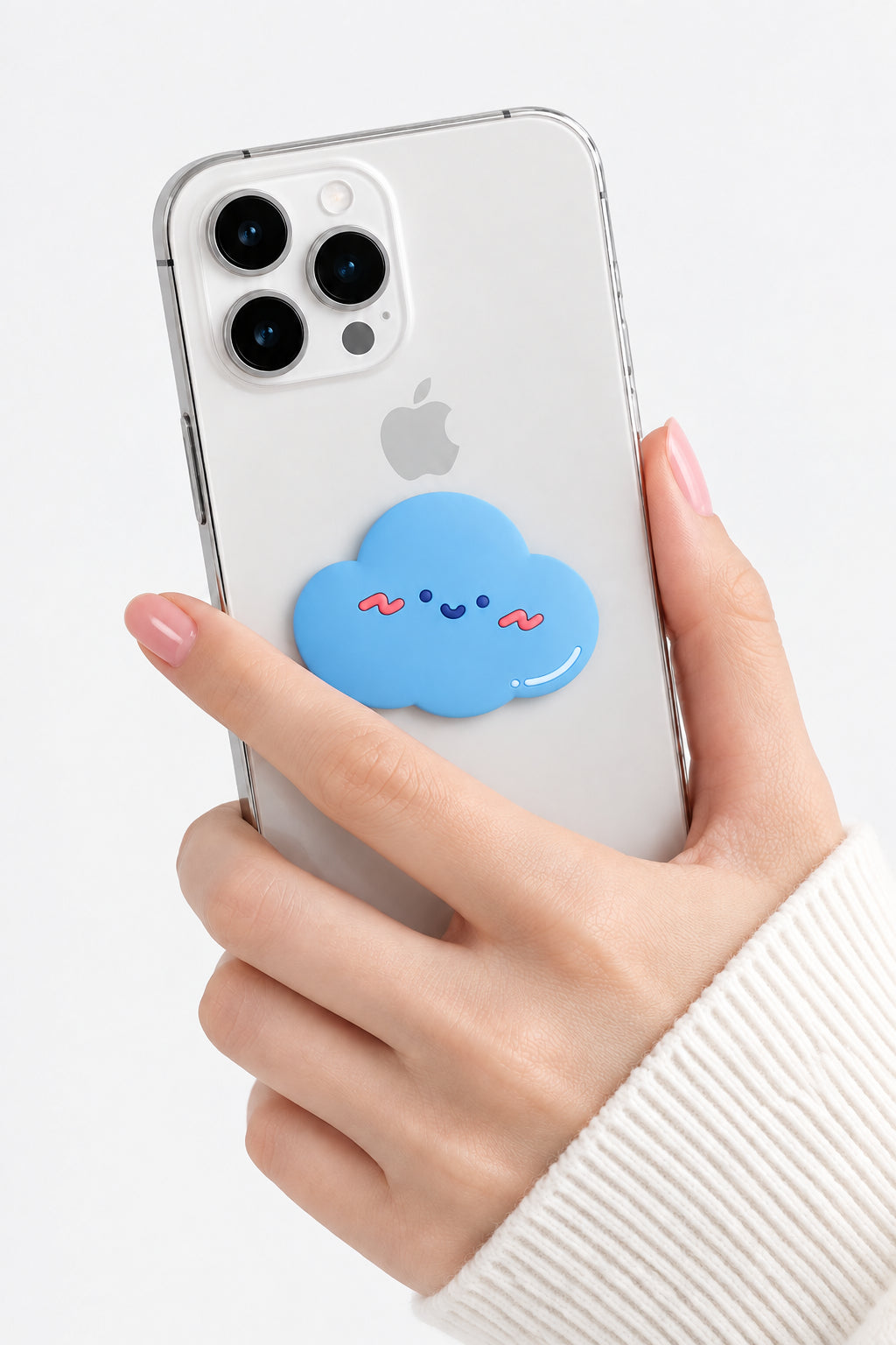 Pink Cute Cloud Popsocket