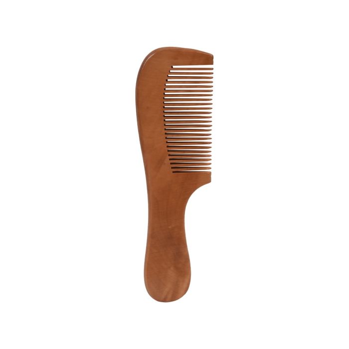 Wooden Hair Comb with Handle Mumuso