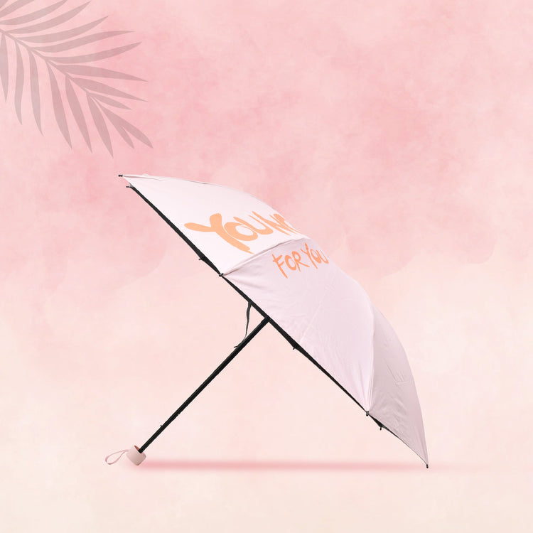 Young Feel Foldable Umbrella - Pink Mumuso