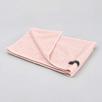 Extra-Large Textured Hair Drying Towel - Pink - view 4
