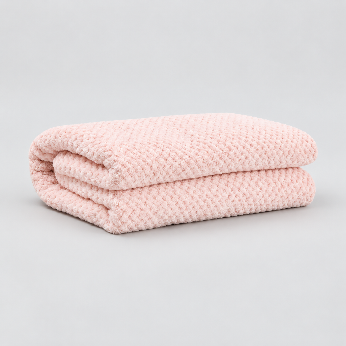 Extra-Large Textured Hair Drying Towel - Pink - view 5
