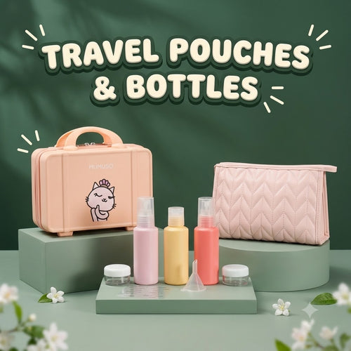 Travel Pouches & Bottles