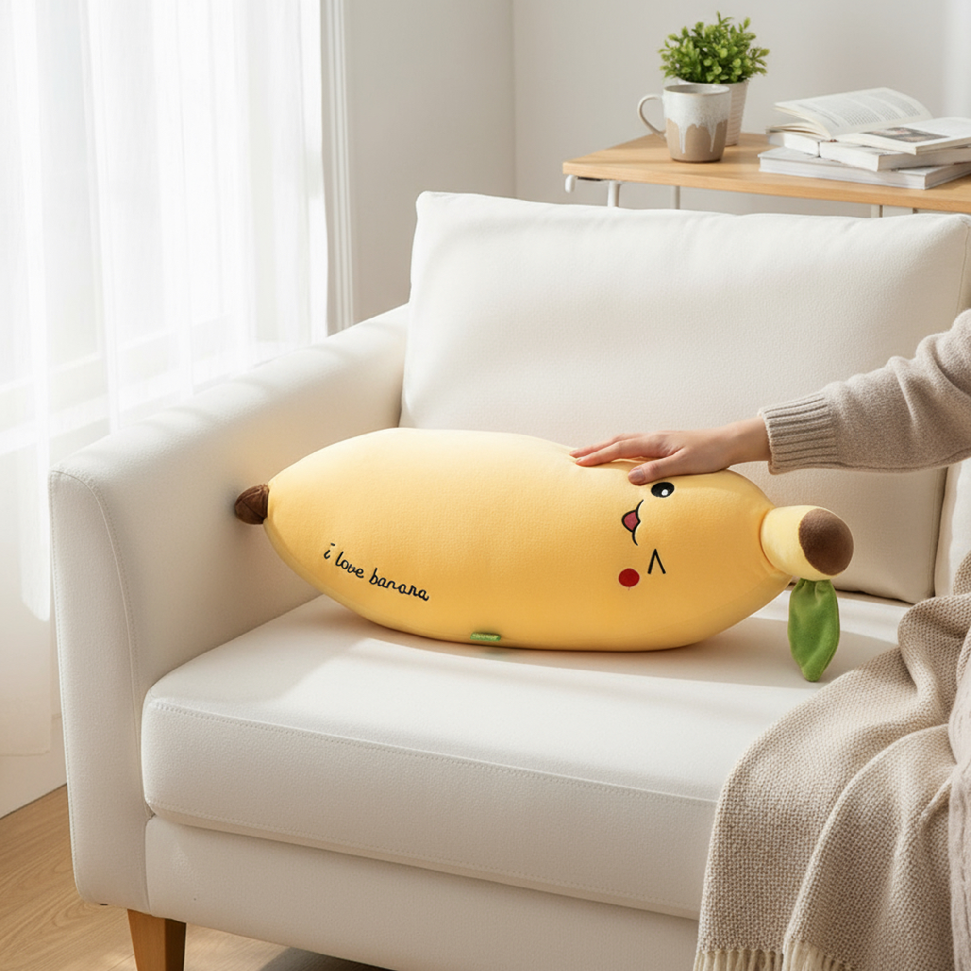 Playful Banana Cute Plush Toy - Yellow