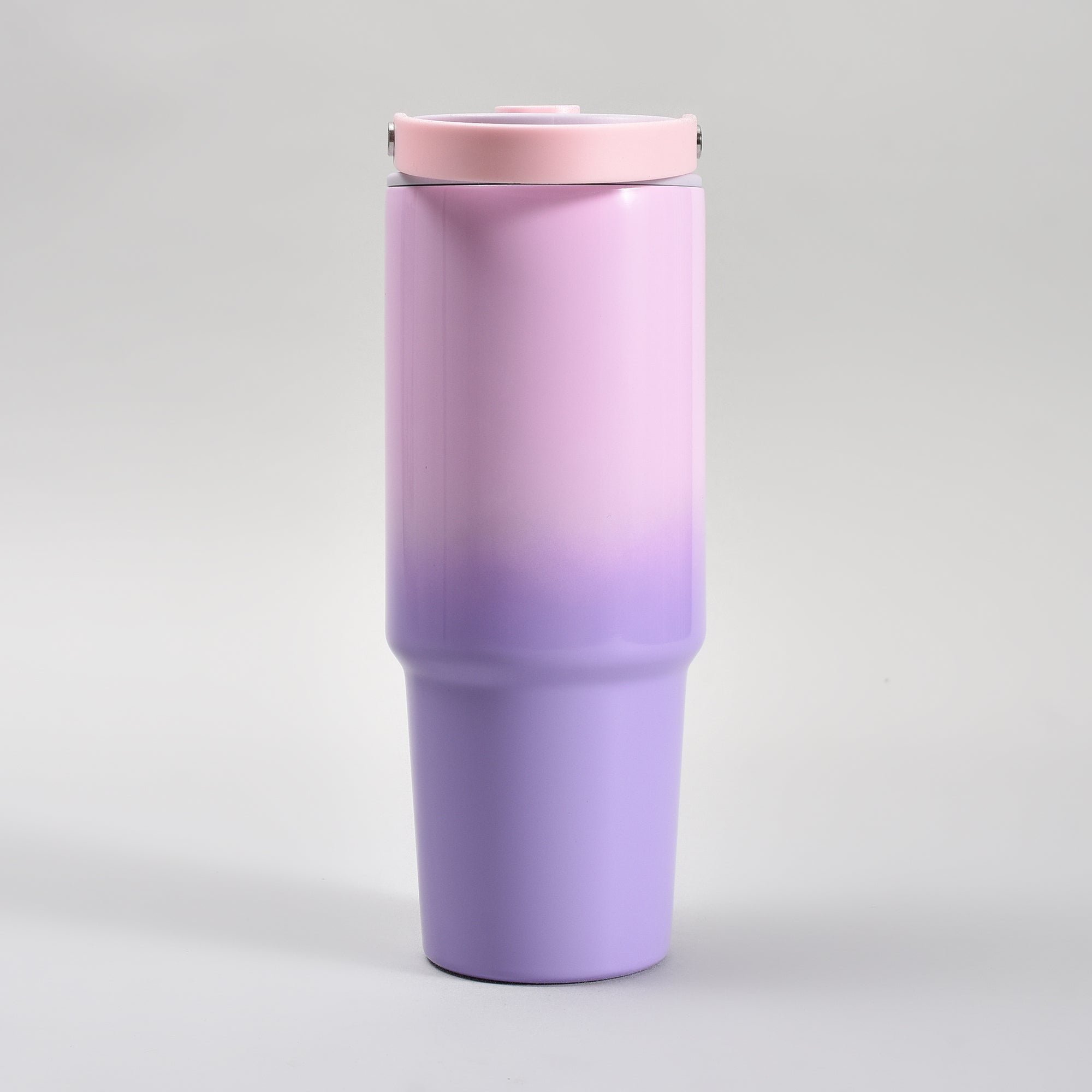 Mumuso Stylish  Gradiant Insulated Water Bottle with Handle – Pink &amp; Purple Gradient 850ml