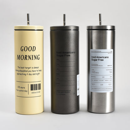 Perfect for Coffee Lovers: Insulated Coffee Tumbler with Straw – 640ml