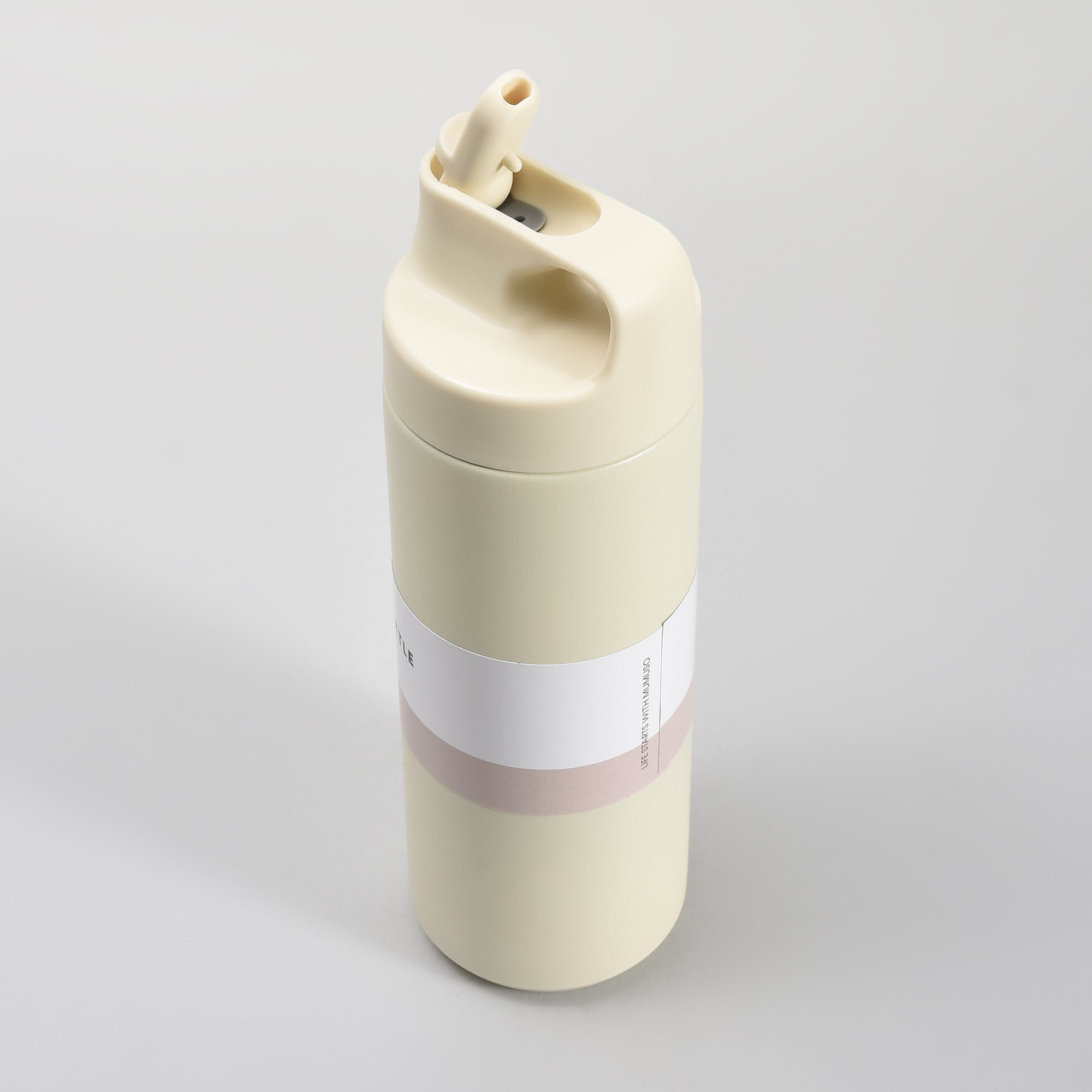 Sleek Design Insulated Water Bottle with Straw – 550ml- White/ Maroon/ Brown