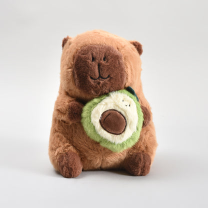 Super Adorable Capybara with Avocado Soft Toy - 23cm
