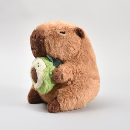 Super Adorable Capybara with Avocado Soft Toy - 23cm