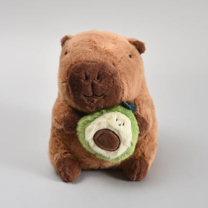 Super Adorable Capybara with Avocado Soft Toy - 23cm
