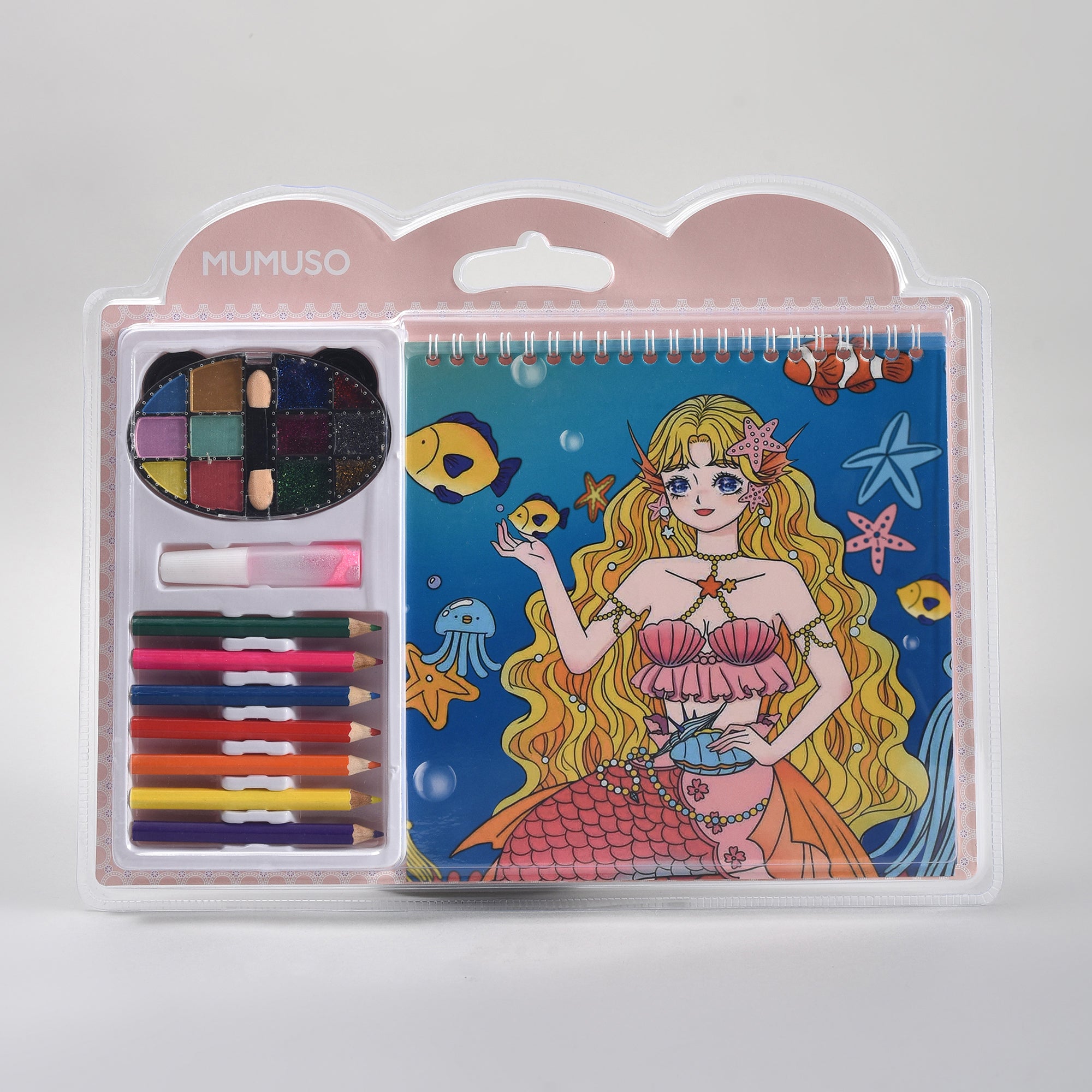 Mumuso Pretty Girls Mermaid Colouring Book Kit: Perfect for Gifting
