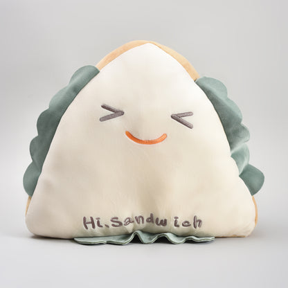 Mumuso  Sandwich Shaped Hand Warmer Pillow| Cuddle Buddy