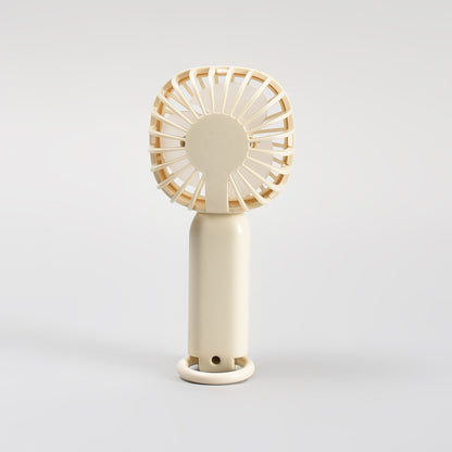 Super Cute Capybara Mini Handheld Fan with Carabiner – Beige