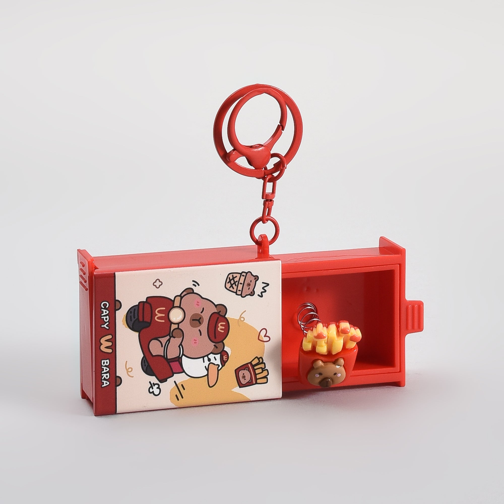 Mumuso Magic Surprise Box Capybara Keychain- Red