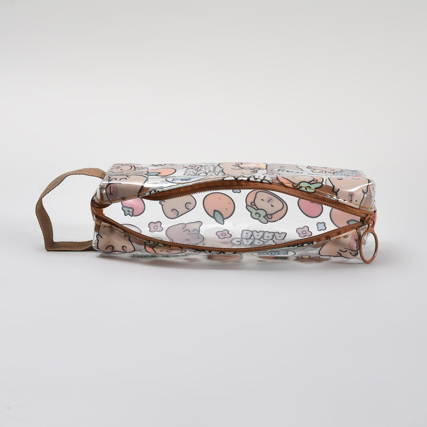 Mumuso Cute Capybara Transparent Pencil Pouch