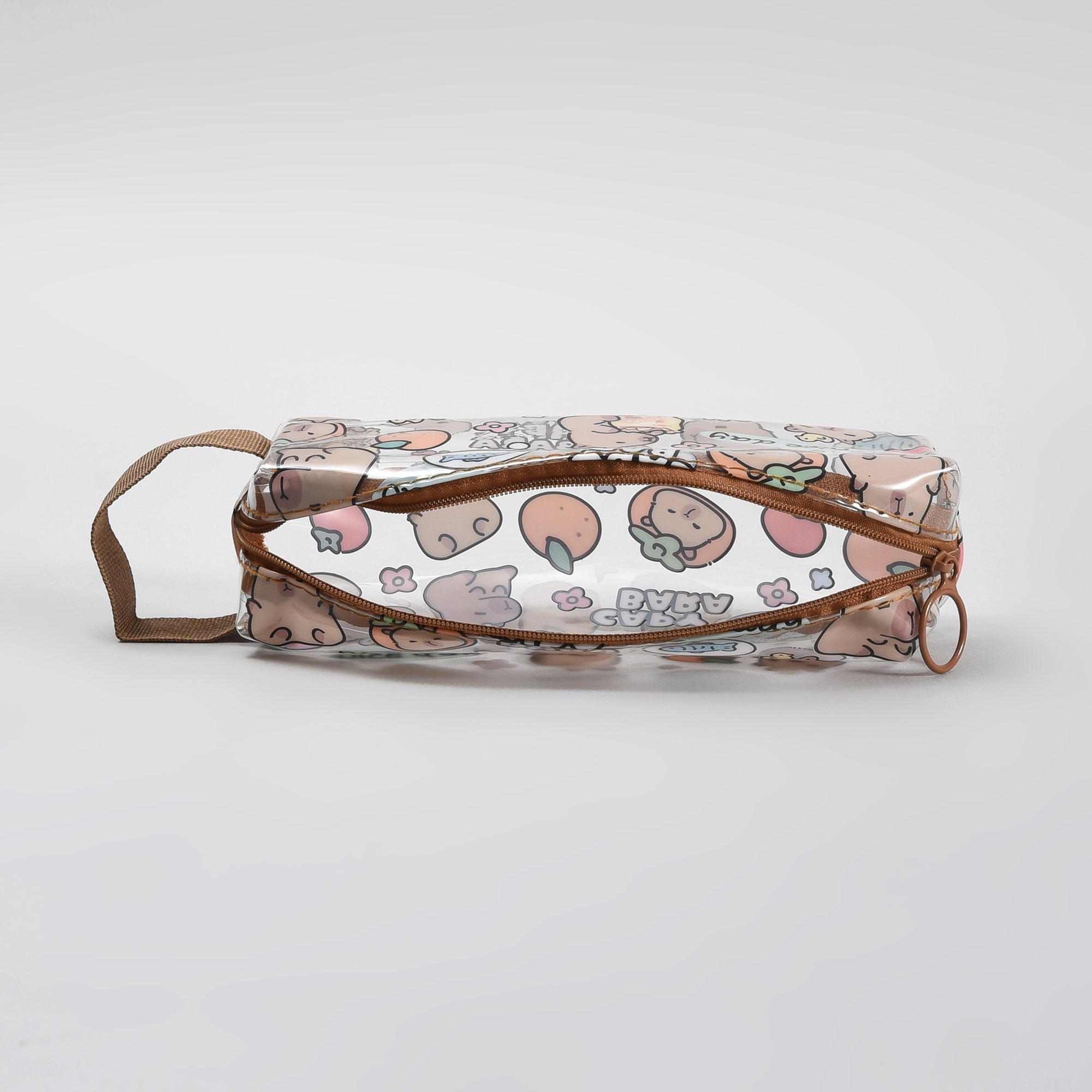 Mumuso Cute Capybara Transparent Pencil Pouch