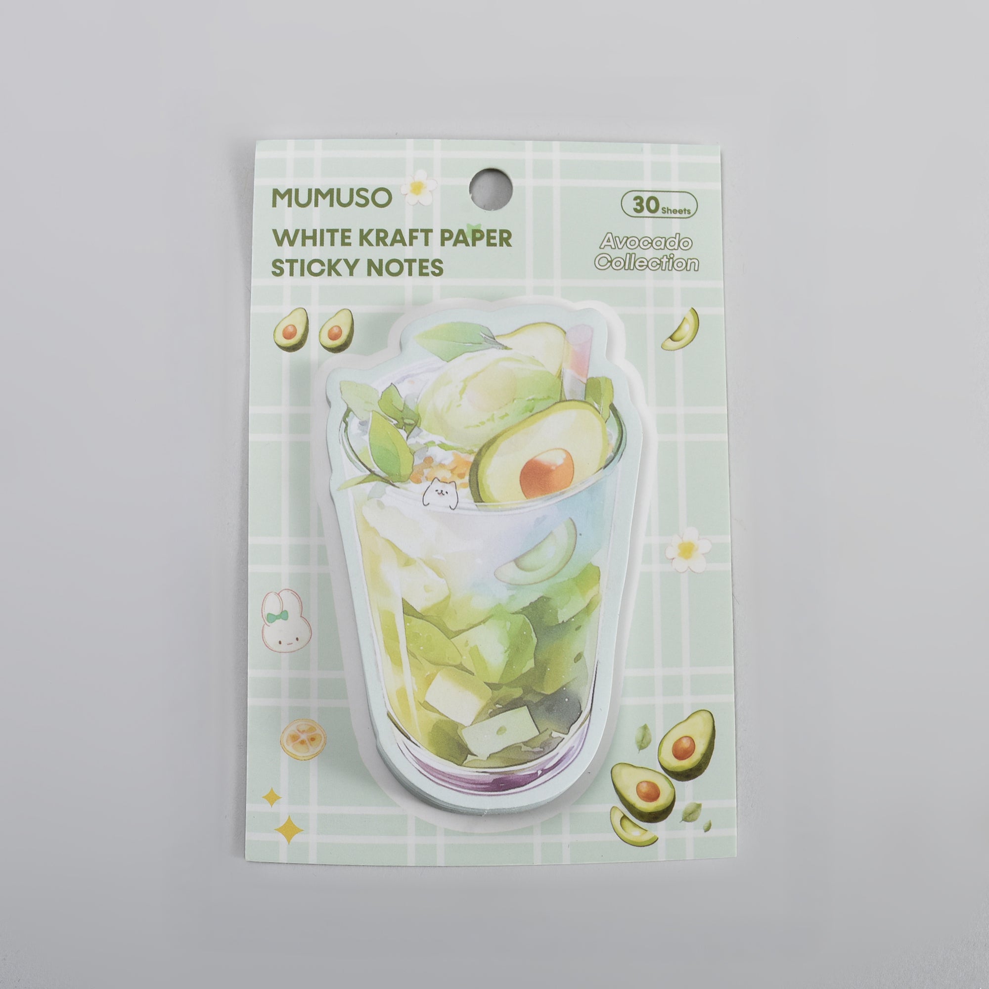 Mocktail Themed  Sticky Notes – Avocado/Cherry (30 Sheets)